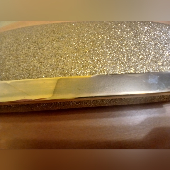 Lulu Townsend Gold Satin Clutch - Picture 2 of 14